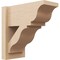 Ekena Millwork 8-in W x 16-in D x 16-in H Funston Trad Rough Cedar Woodgrain TimberThane Outlooker, Primed Tan OUTUR080X16X16FST04RCPR - alternate 1